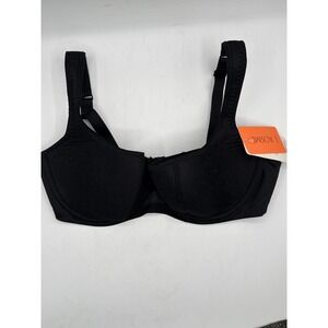 Rosme Grand Balconette Bra 42C Black Lace Underwire Padded Straps 860-2-170 NWT